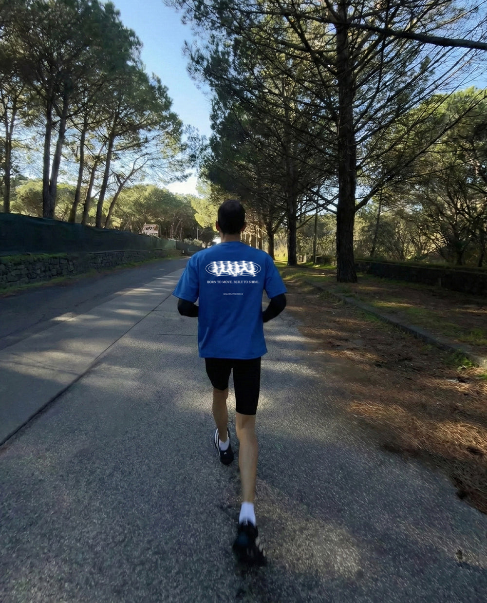 Blue Track Tee