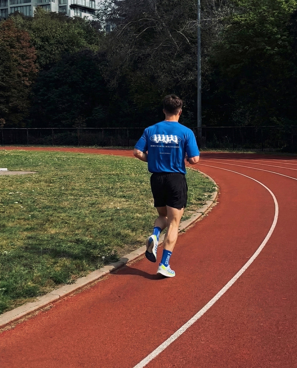 Blue Track Tee