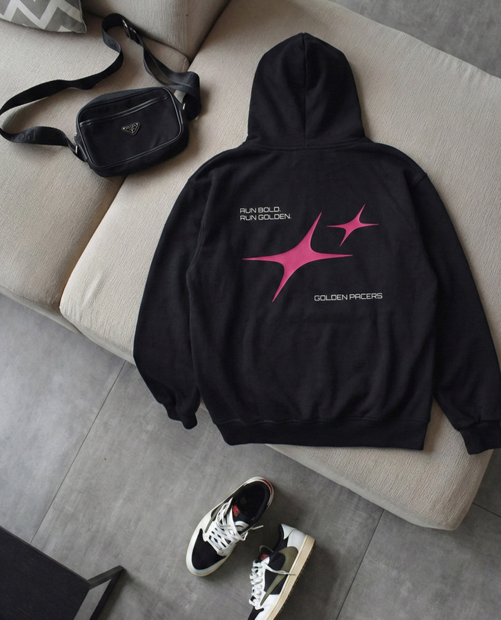 Black Tempo Hoodie